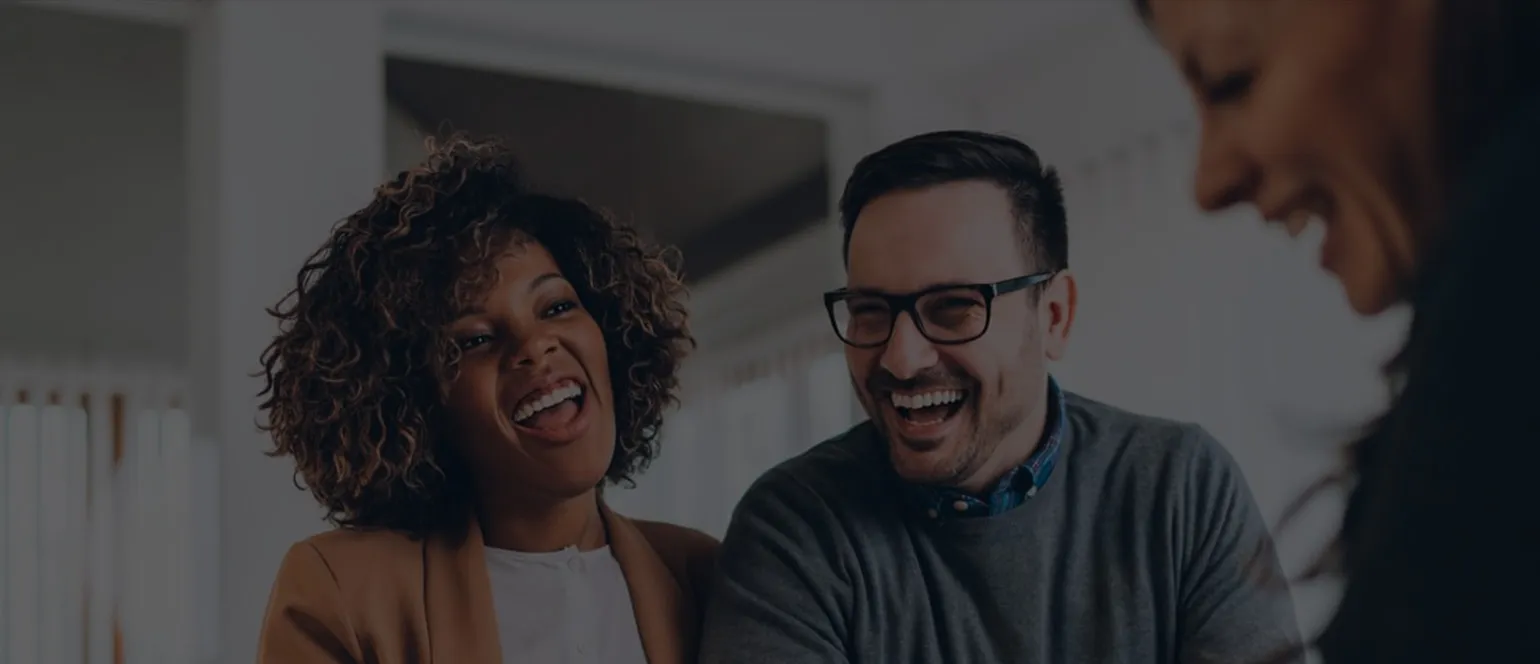Happy Couple Getting Financial Advice